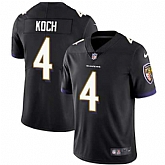 Nike Baltimore Ravens #4 Sam Koch Black Alternate NFL Vapor Untouchable Limited Jersey,baseball caps,new era cap wholesale,wholesale hats